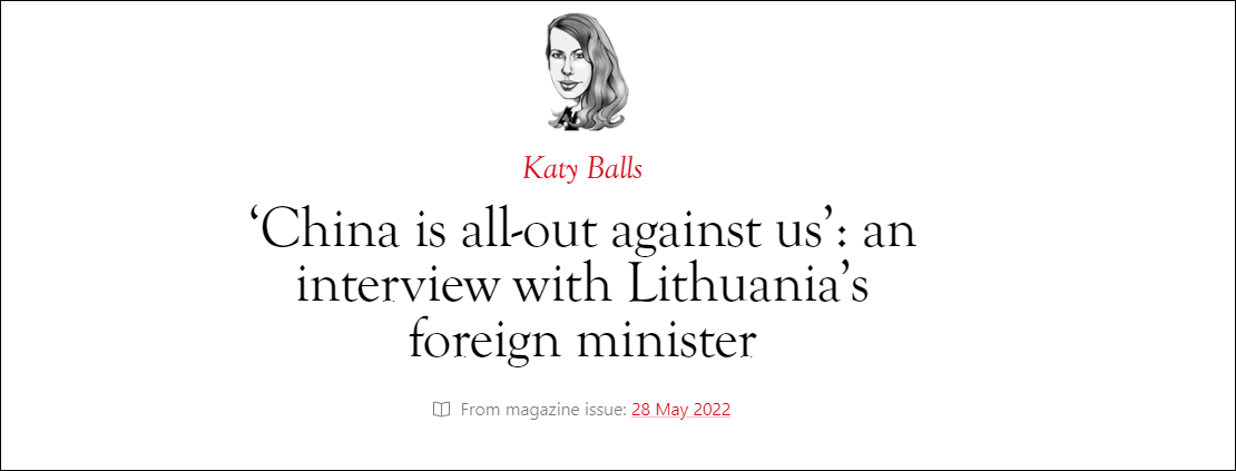 立陶宛外长指责中俄 称立中贸易额被削减至原来的0.3%