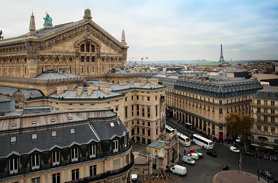 巴黎经过奥斯曼(haussmann)改造后的街区形态.