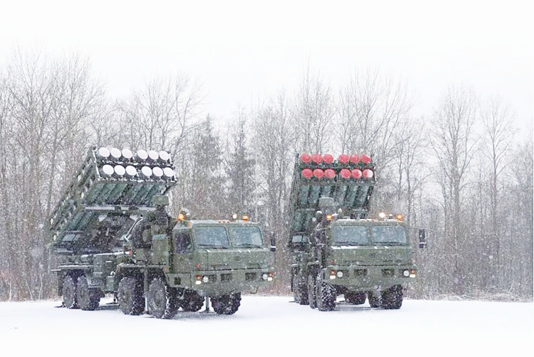 俄军S-350防空导弹系统。