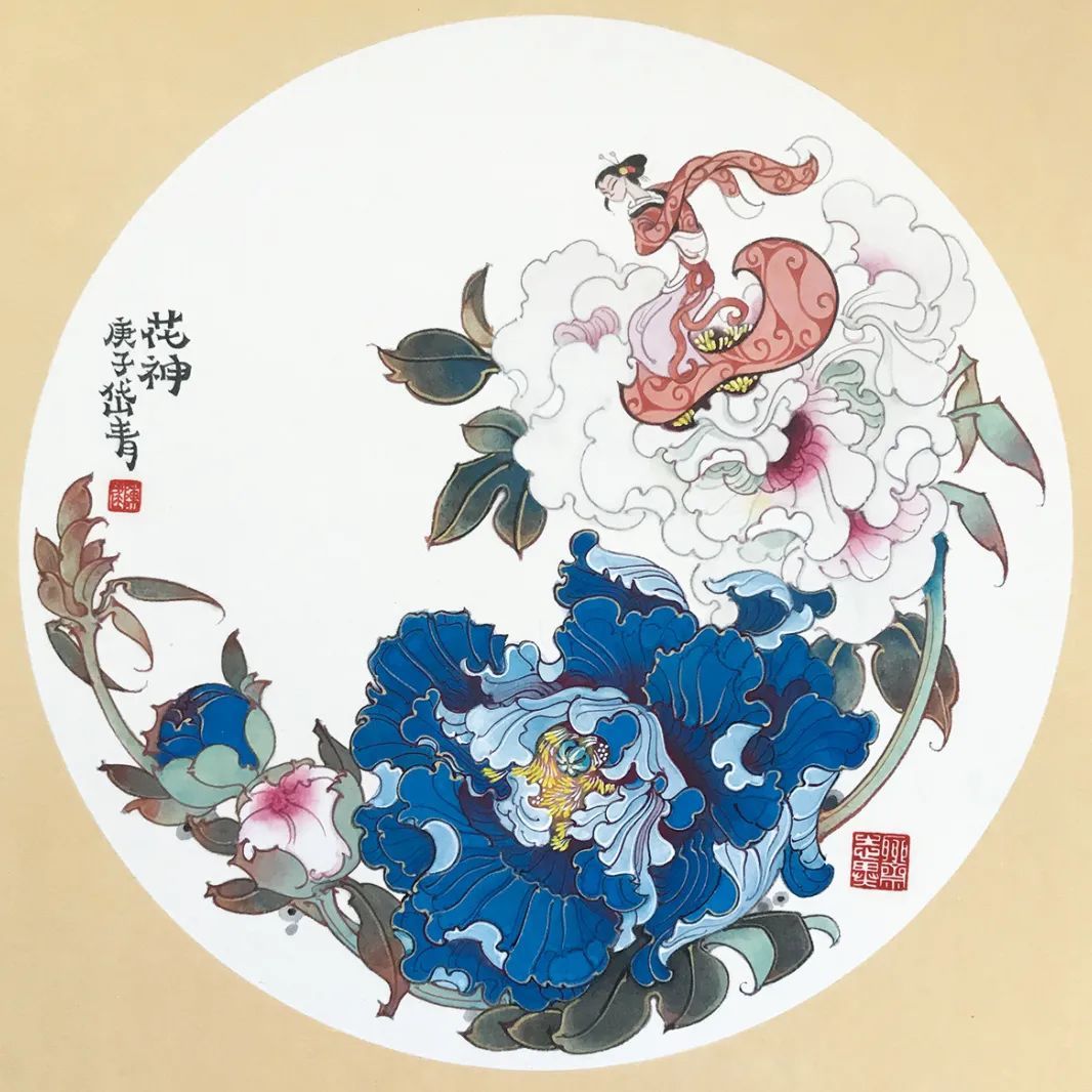 图/陈岱青著名画家俞仲林举办了一次个人画展,展出的那幅《牡丹图