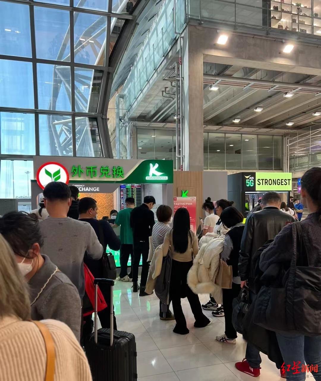 ↑泰国曼谷机场 (受访者供图)