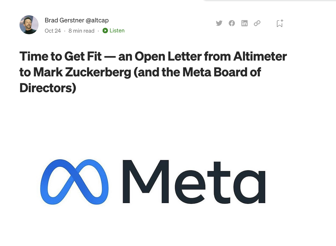 Meta股东喊话小扎：削减20%员工开支元宇宙支出砍半_凤凰网