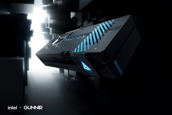 蓝戟Intel Arc A750显卡官方美图:霸气十足 蓝灯诱惑
