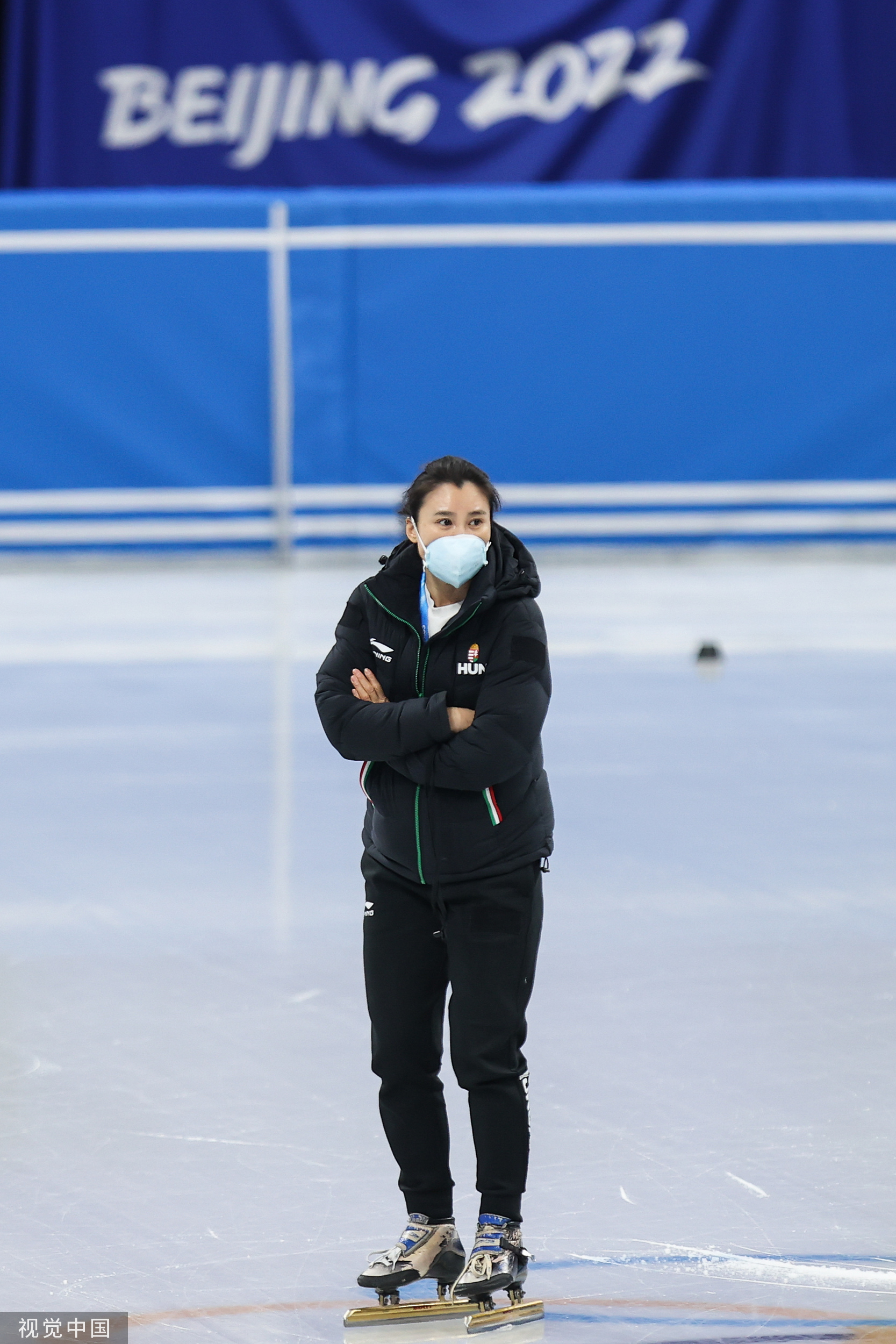 女子短道速滑教练图片