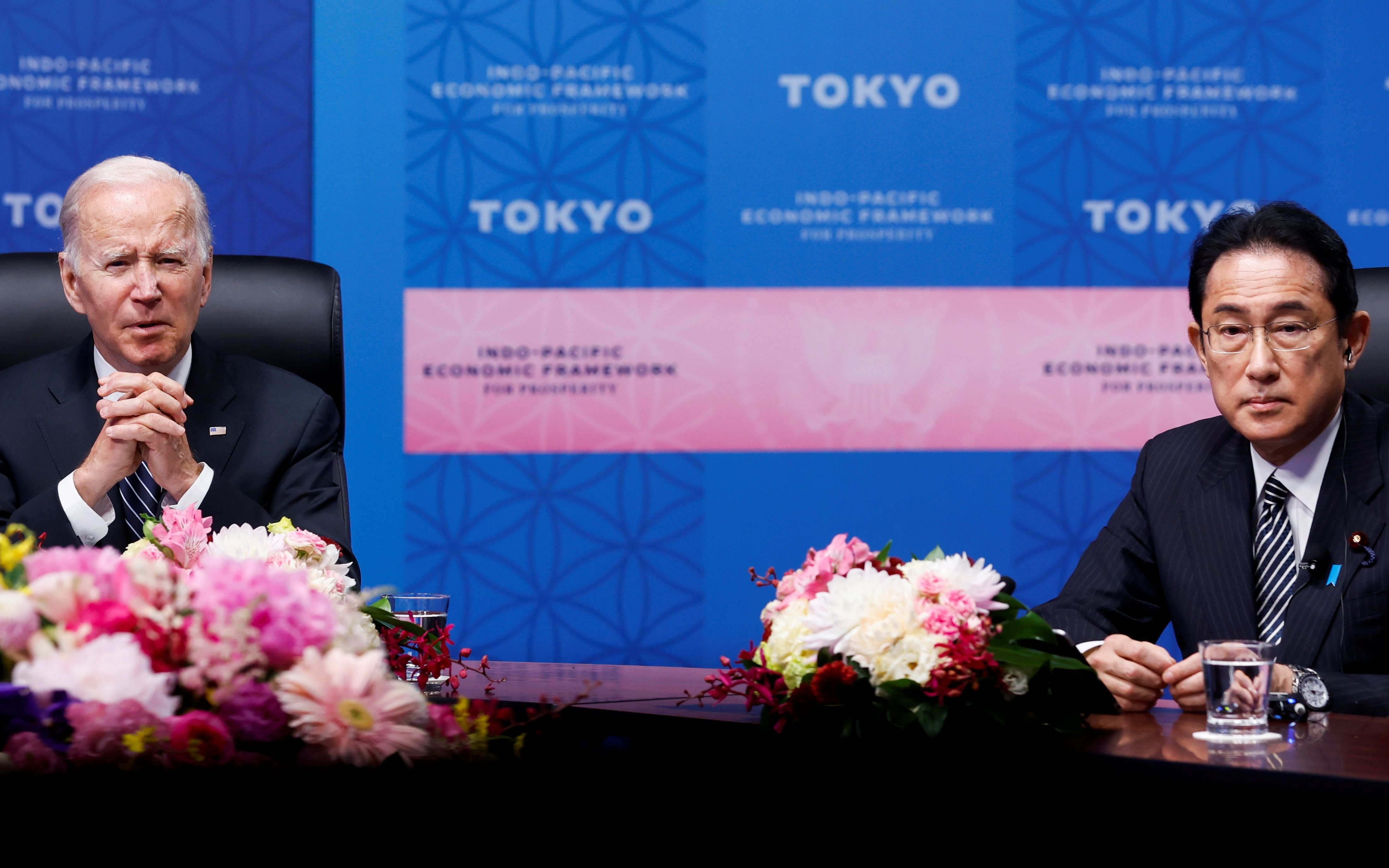 ▲当地时间2022年5月23日，日本东京，美国总统拜登正式宣布启动“印太经济框架”。图/IC photo