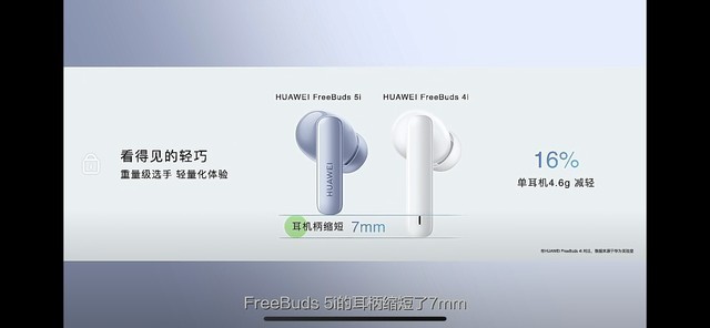 颜值大改,华为FreeBuds 5i无线耳机正式发布