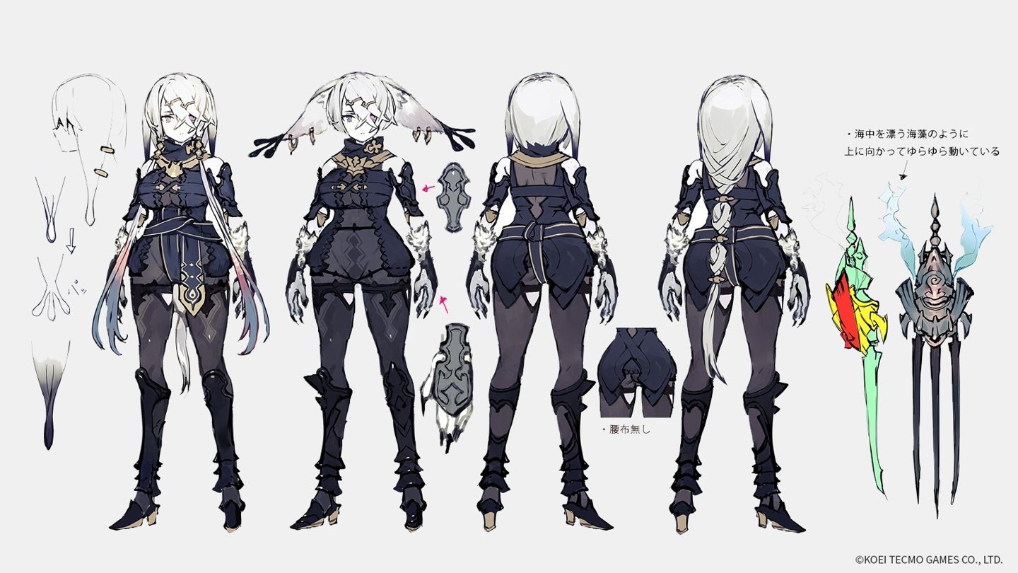 《莱莎的炼金工房3》角色设定图和3D建模 大肉腿吸睛