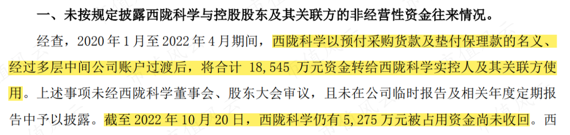 (来源:西陇科学公告20221117)