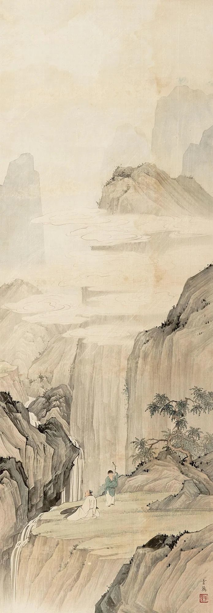 夏日,听泉_画川居士_新浪博客