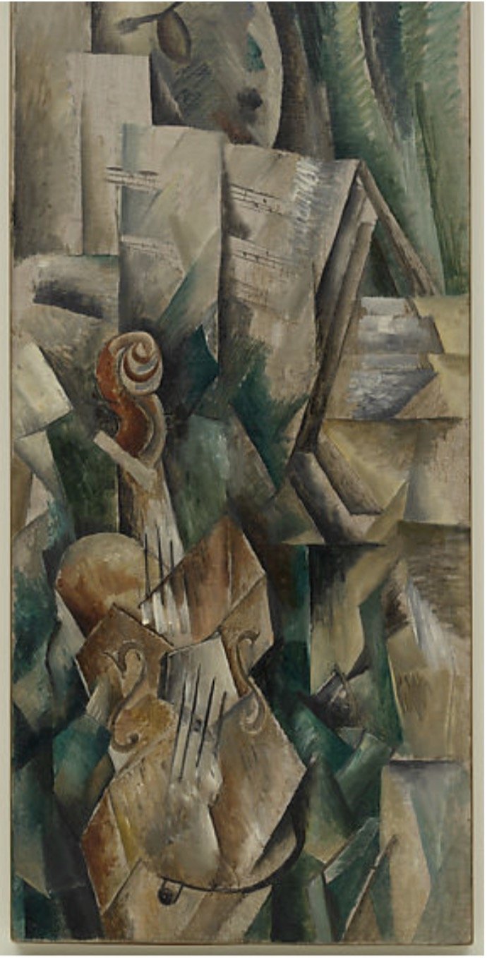 勃拉克，《小提琴和调色板》，1909年
