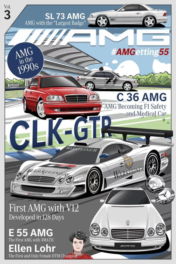 哪款你想拥有amg发布55周年海报解析