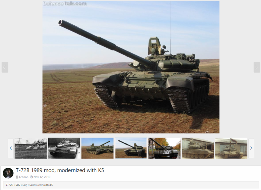 defencetalk.com上该T-72B坦克图片。