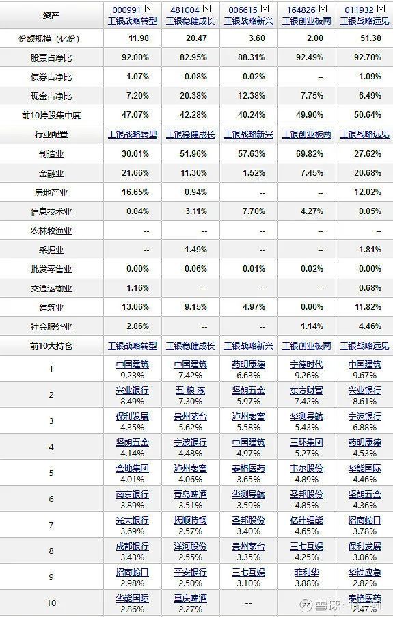 唯一的风险点其实在于481004,由杜洋单独管理,第一大持仓都是中国建筑