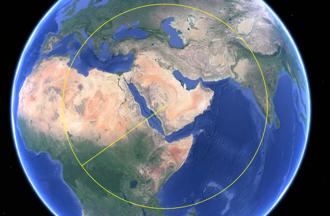 ▲沙特的东风-3实际上已经能威胁到乌克兰、坦桑尼亚和波兰