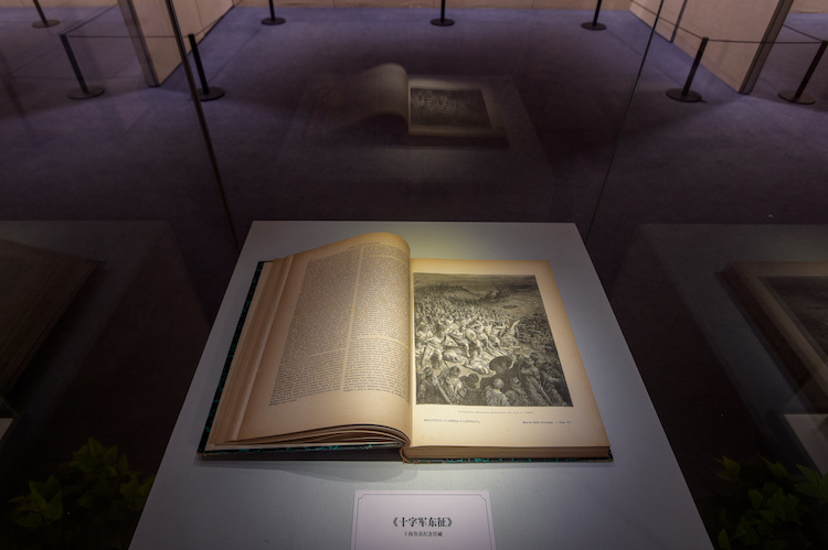 展厅现场,多雷铜版画《十字军东征》