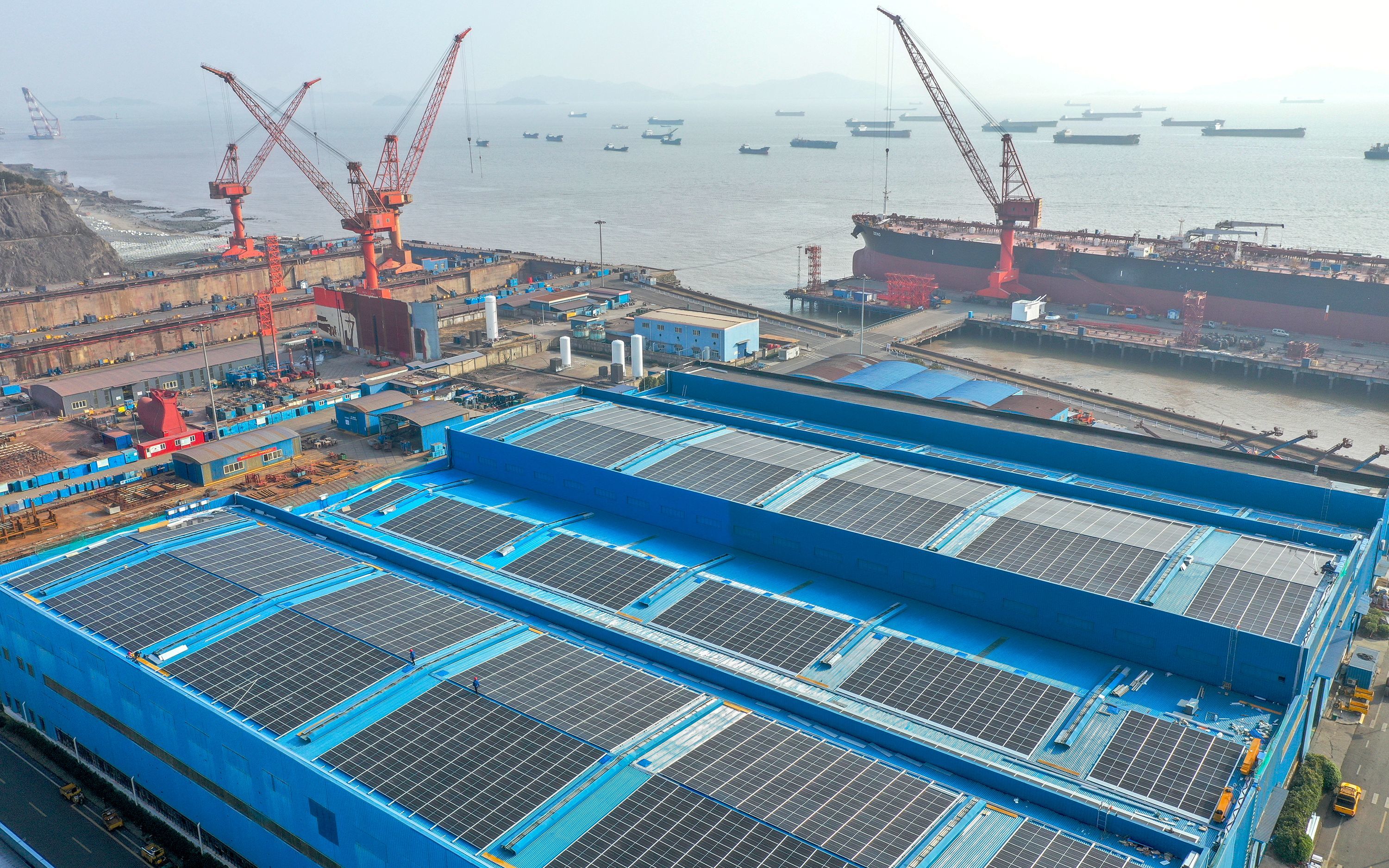 2022年1月18日,浙江省舟山市万邦船厂.