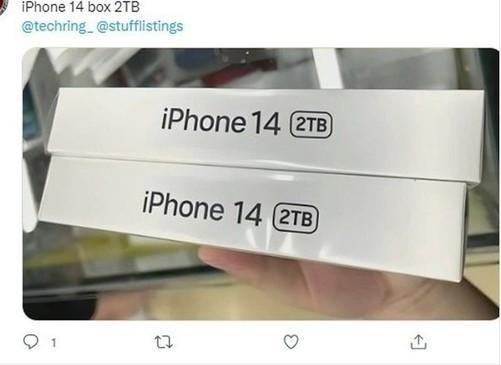 苹果又准备多收钱了 iPhone 14竟有2TB版本！ 