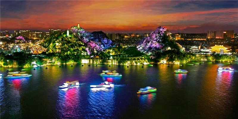 美丽的柳江夜景(央广网发 柳州市文化广电和旅游局供图)