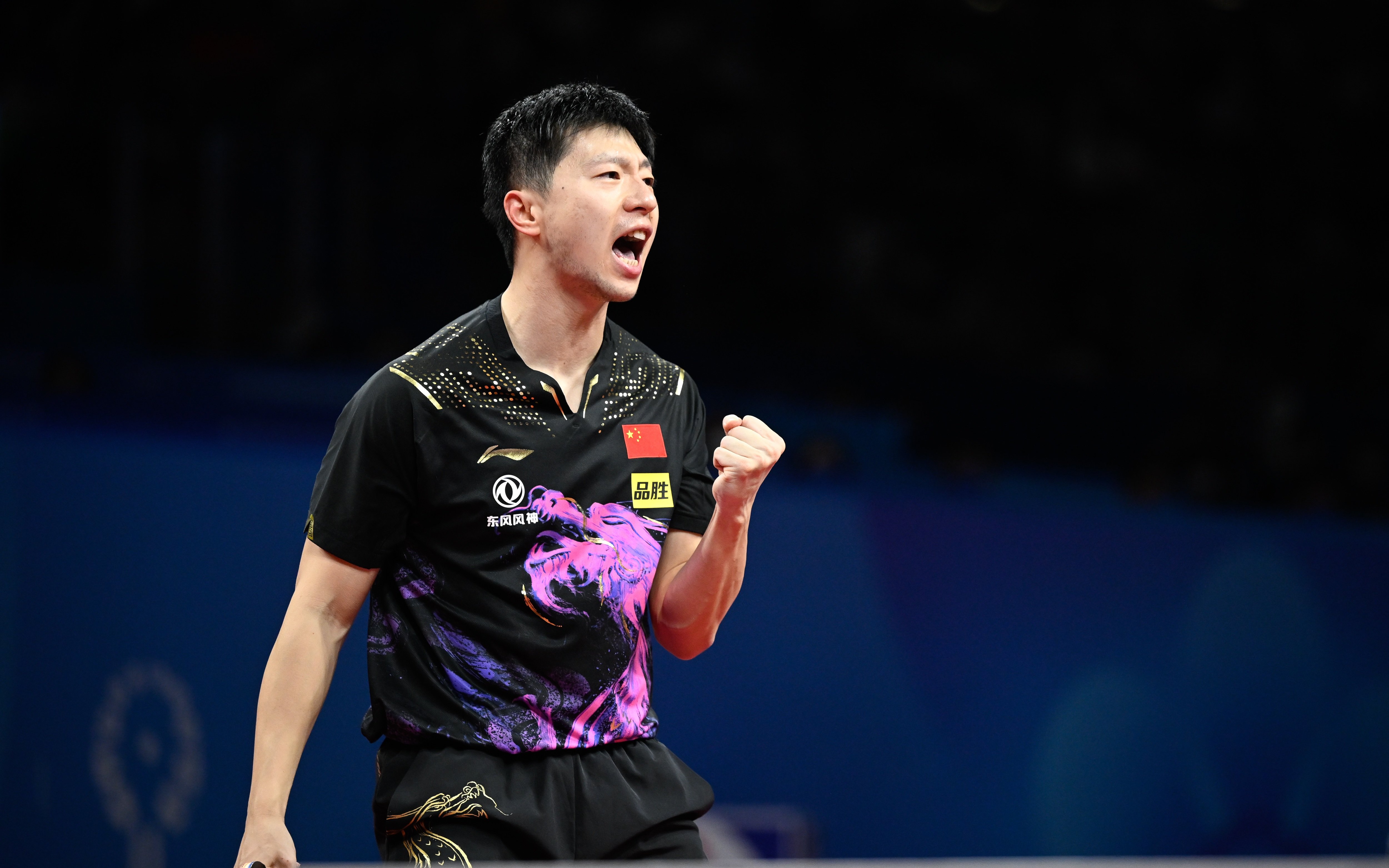 马龙第8次夺得世乒赛团体冠军。 新华社记者 刘续 摄