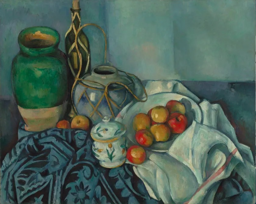 塞尚，《有苹果的静物》，1893-1894年，洛杉矶盖蒂博物馆藏