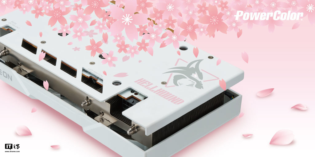 撼讯预告新款白色樱花主题显卡，预计为AMDRX6X50XT系列