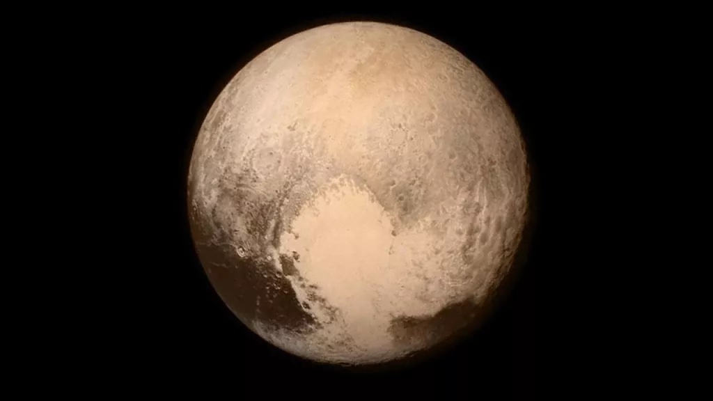 2015年7月新视野号拍摄的冥王星照片，图片来自NASA