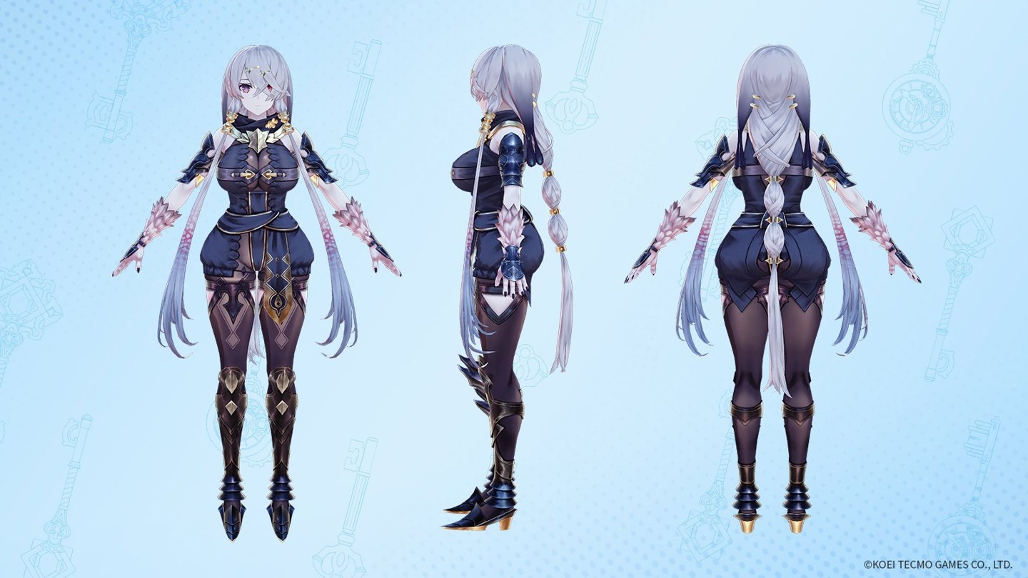 《莱莎的炼金工房3》角色设定图和3D建模 大肉腿吸睛