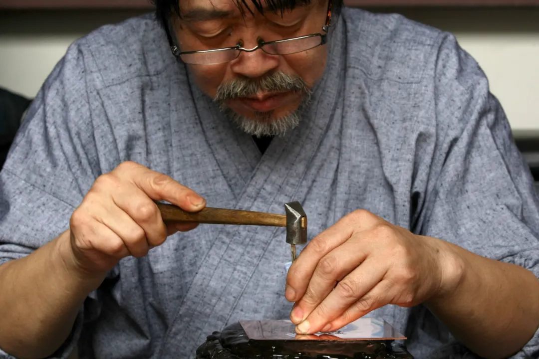 刀匠展上的日本工匠