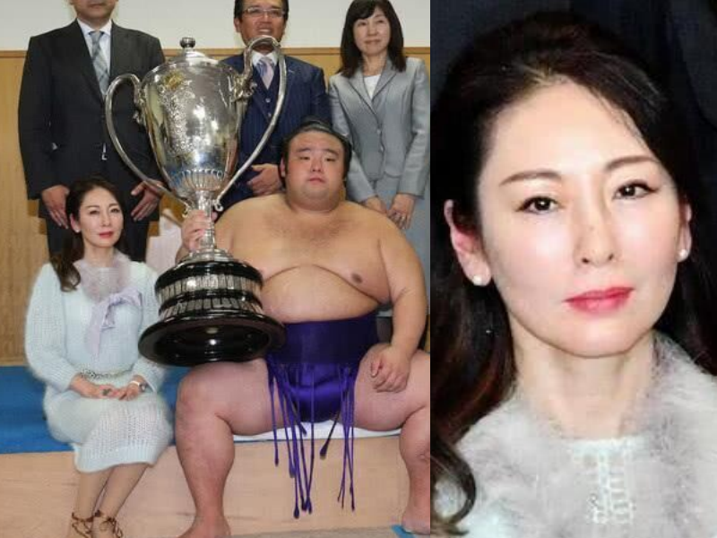 她是相扑大师的女儿,和知名相扑选手大关·贵景胜结了婚,宣布结婚之后