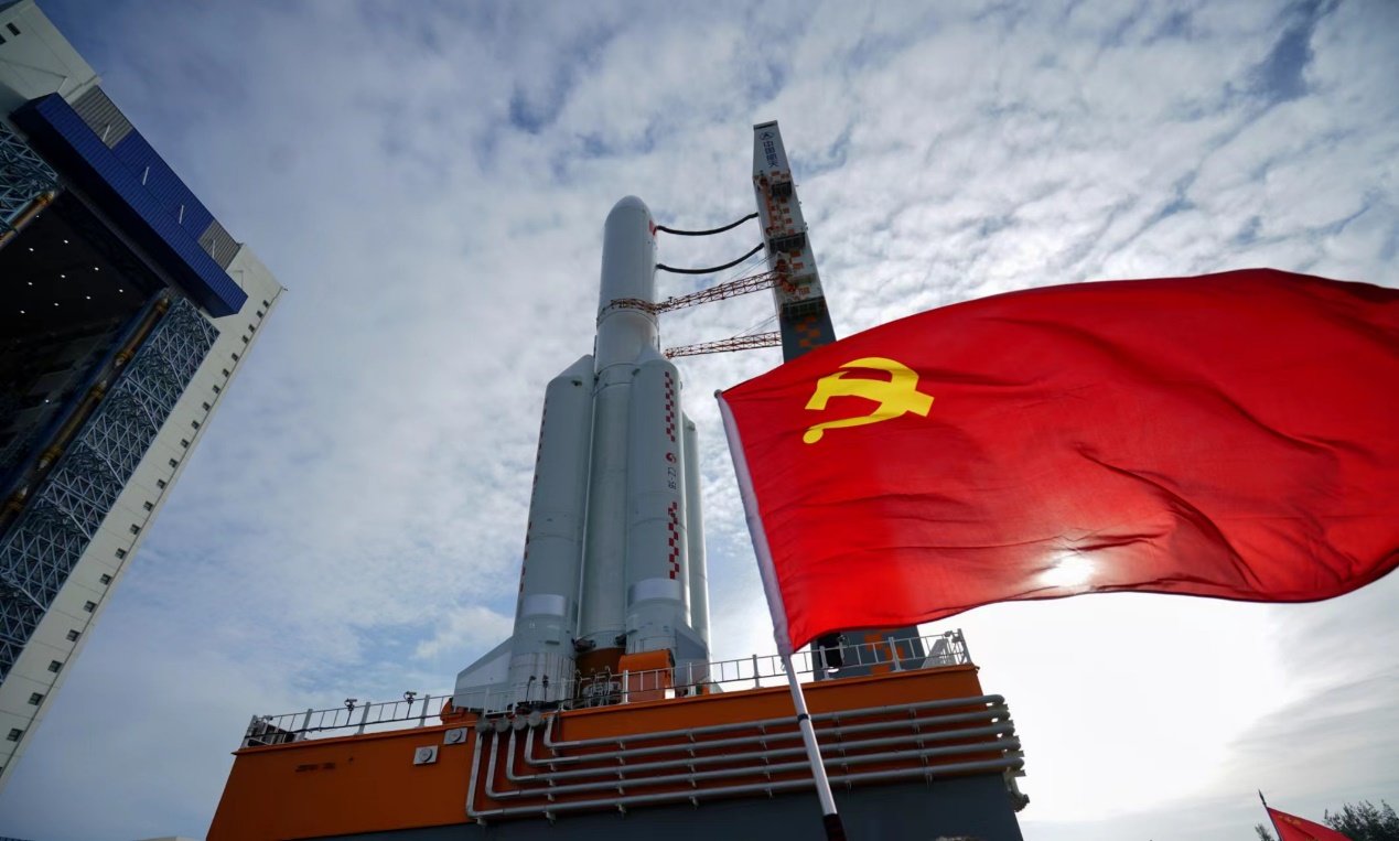长征五号B遥四运载火箭。图片来源：中国运载火箭技术研究院。
