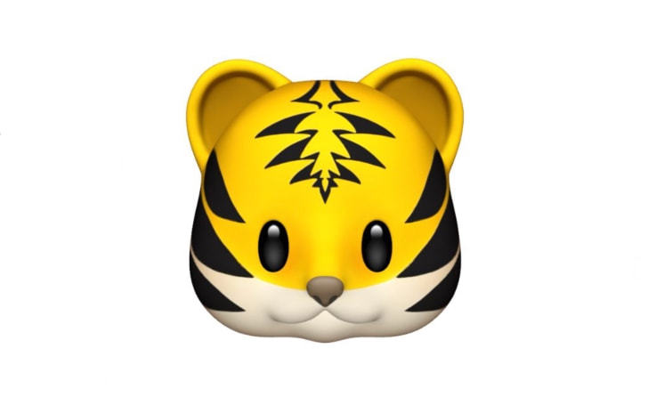 logo依旧是基于我们非常熟悉的emoji表情中的"虎"表情重新设计而来的