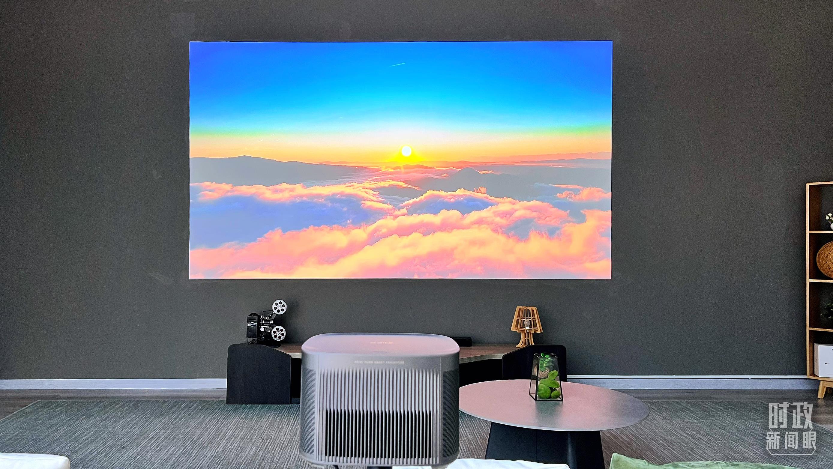 △投影展示。（总台央视记者张宇拍摄）