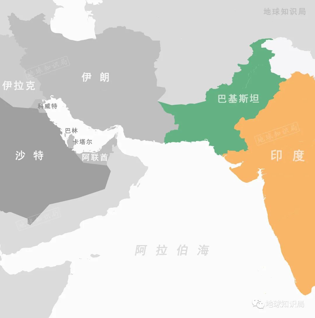 印度地图简笔画 彩色图片