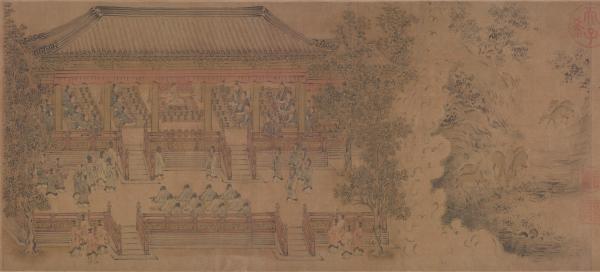 图4：南宋马和之《鹿鸣之什图》（局部），北京故宫博物院藏