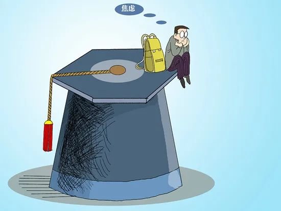 漫画:我国研究生群体抑郁焦虑问题显著。人民视觉供图