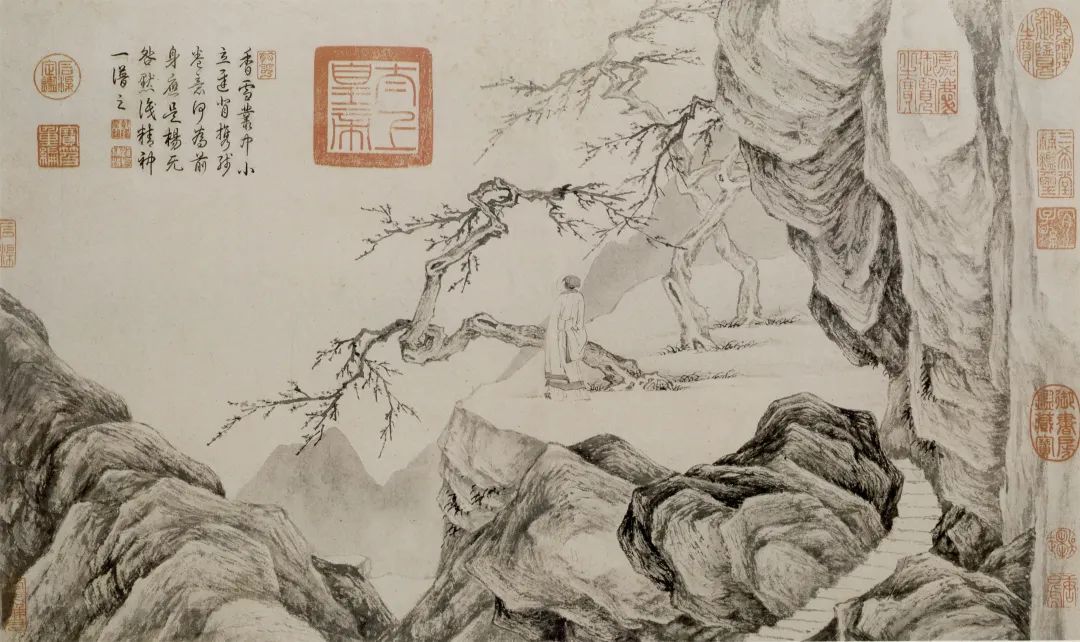 中国美術『 唐寅  唐伯虎  山水 』 中国明代山水画家 a03# 中国美術『 唐寅 唐伯虎 山水 』 中国明代山水画家 a03#（明代
