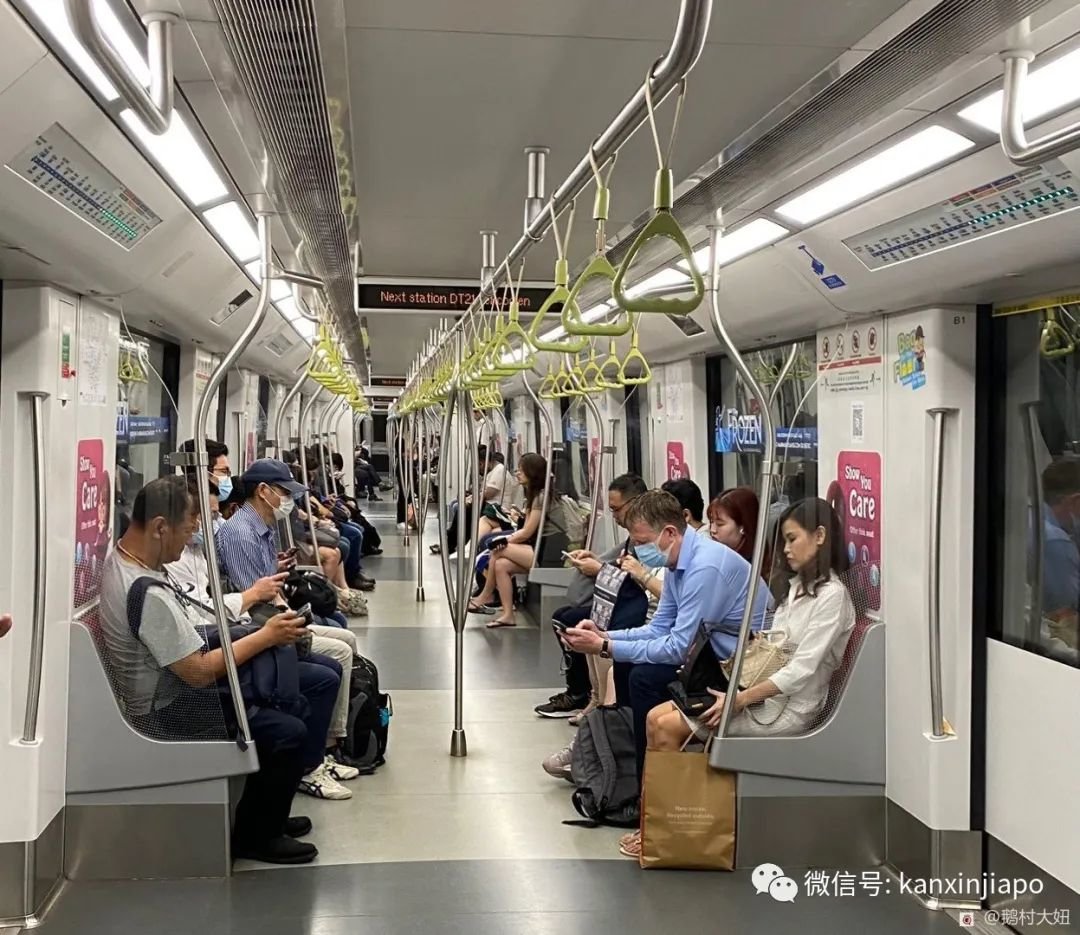 （2月13日，新加坡宣布公共交通摘除口罩措施第一天）