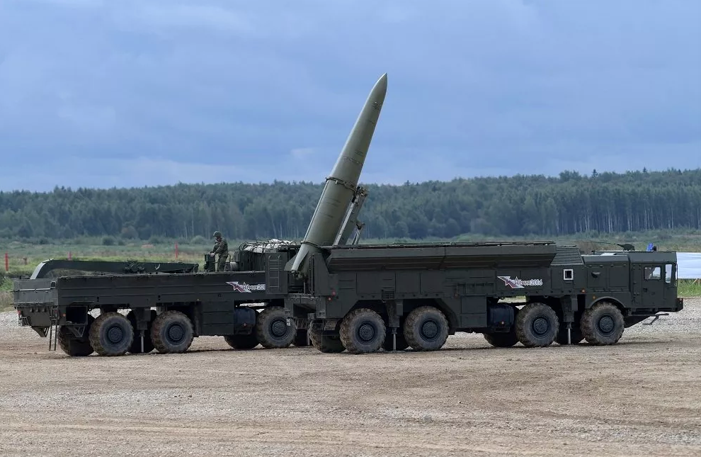 资料图：俄罗斯“伊斯坎德尔”导弹系统（来源：央视今日关注）