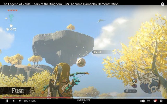 任天堂公布《塞尔达传说 王国之泪》实机演示,林克四个新技能揭秘