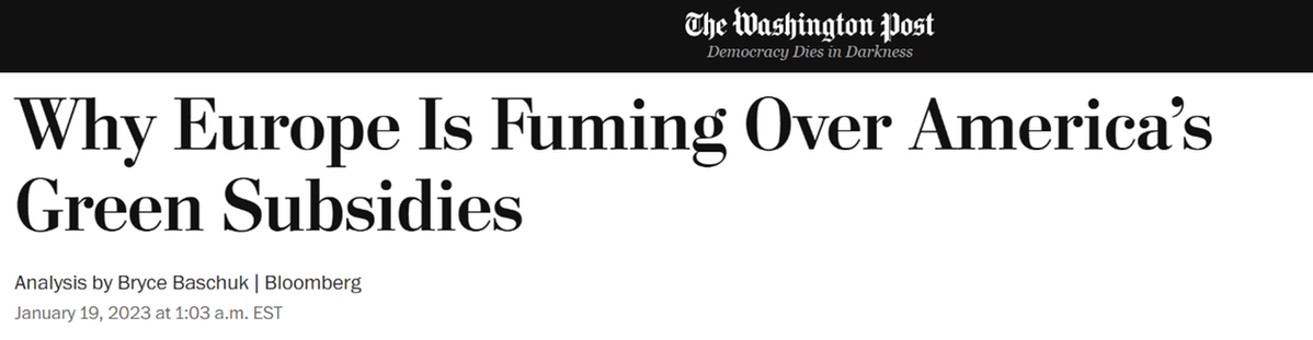 《华盛顿邮报》网站文章截图