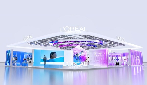 欧莱雅第六届进博会展台概念图