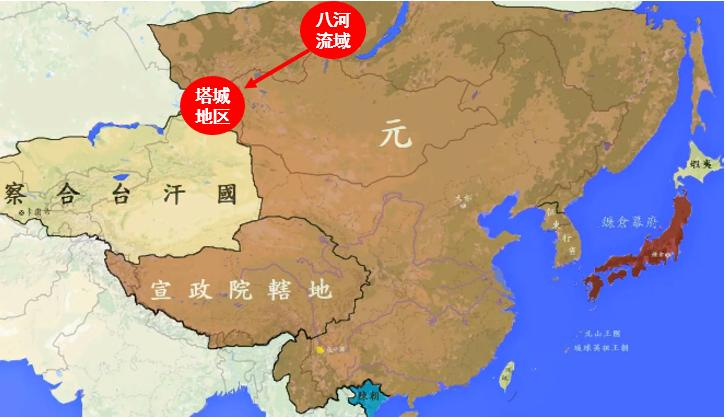 ▲宣政院和中书省、御史台、枢密院是元朝中央四大机构