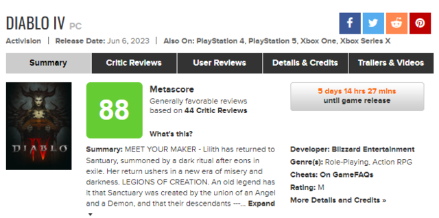 支持英伟达DLSS 3!经典ARPG游戏《暗黑破坏神4》正式发售