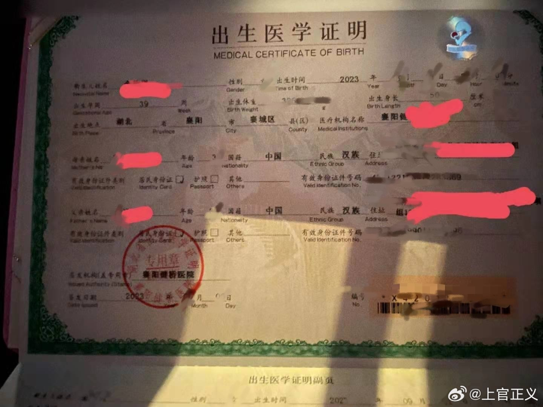 襄阳健桥医院院长勾结中介贩卖出生证。图/上官正义