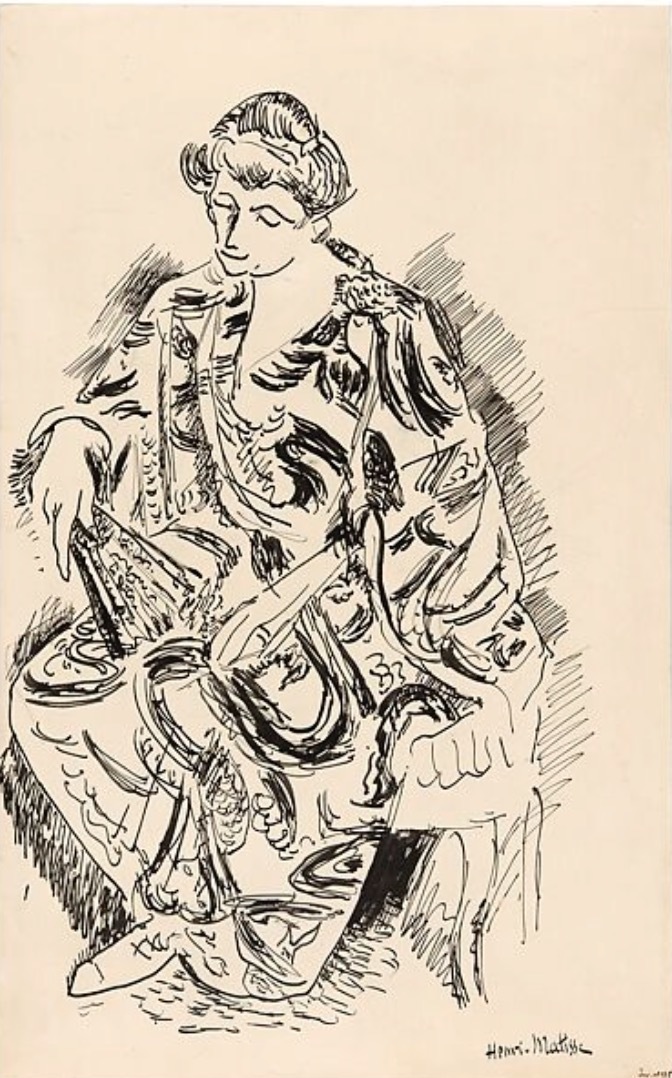 马蒂斯，《马蒂斯夫人和扇子》，1906