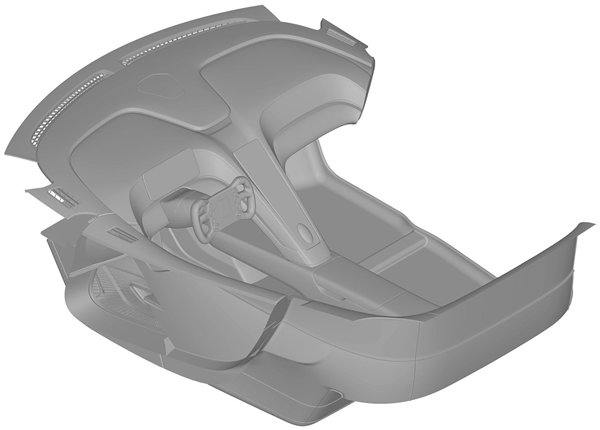 比亚迪百万超跑 仰望U9内饰专利图曝光:超个性方向盘上车