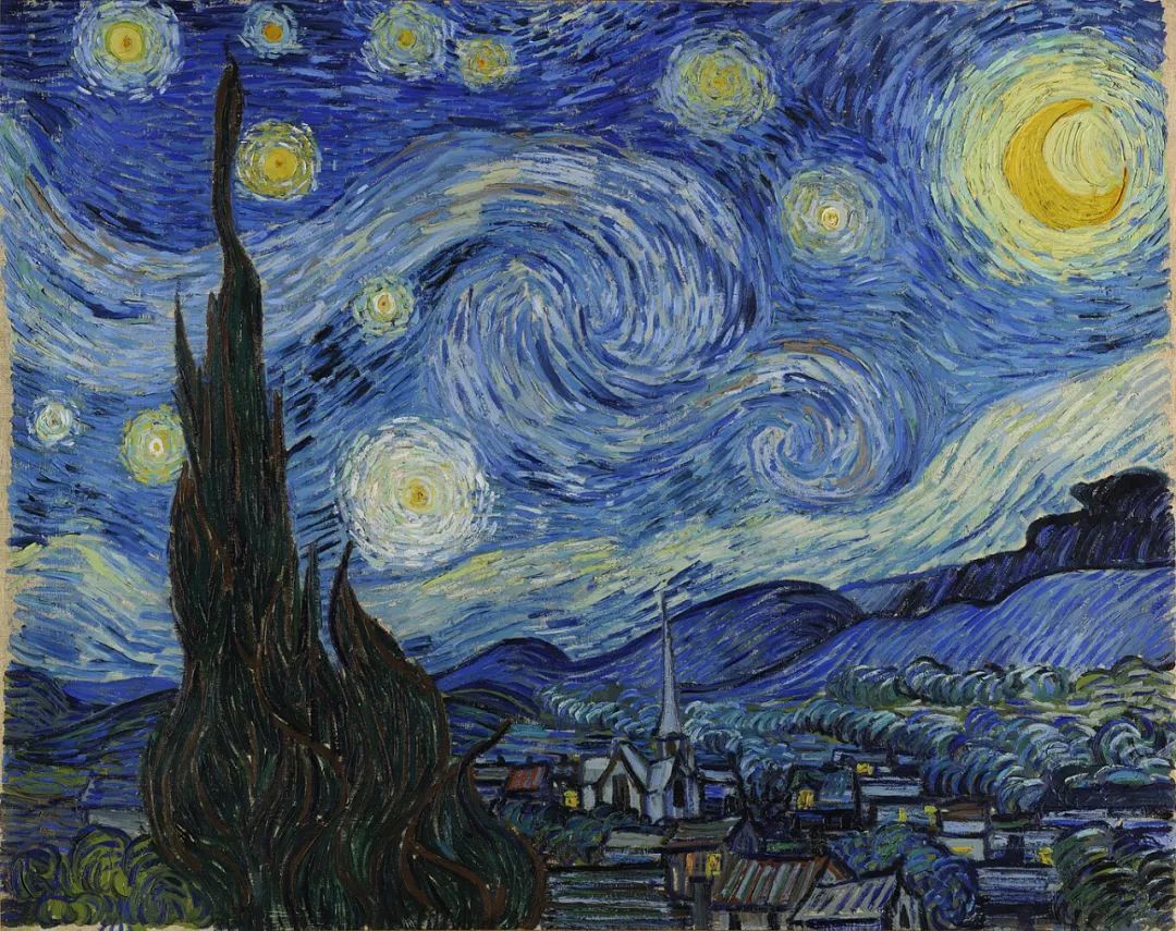 〓 梵高的《星夜》被认为反映了画家狂乱的内心状态