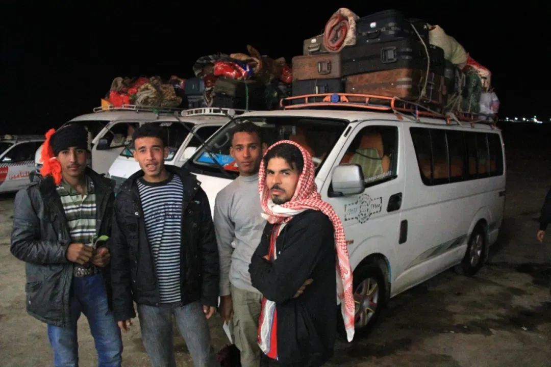 ▲从利比亚战区逃出的难民