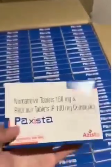 ▲Paxlovid仿制药Paxista(蓝盒)。图片来源/互联网