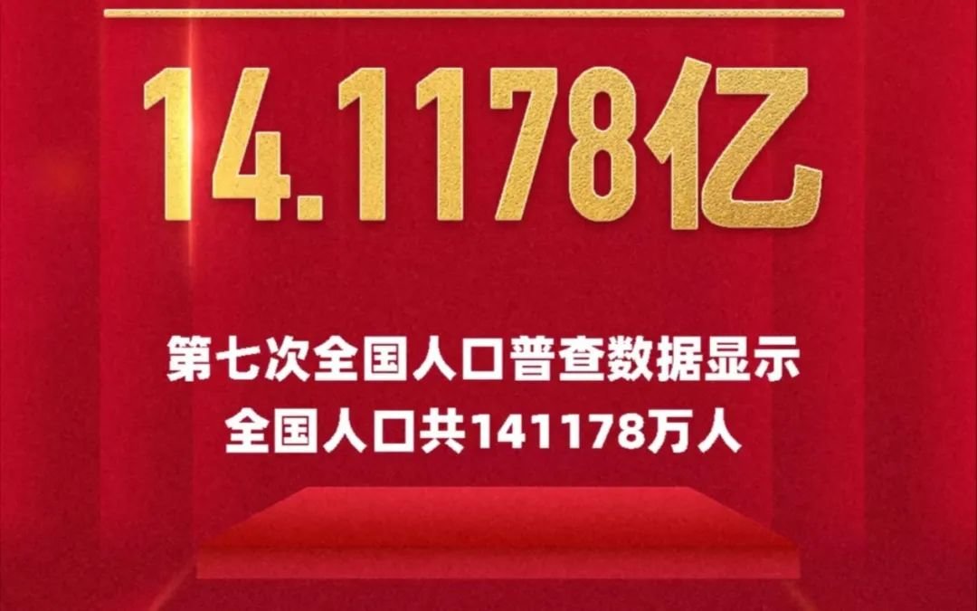 政2021年5月11日，第七次全国人口普查结果公布，中国大陆人口共计14.12亿。打开凤凰新闻，查看